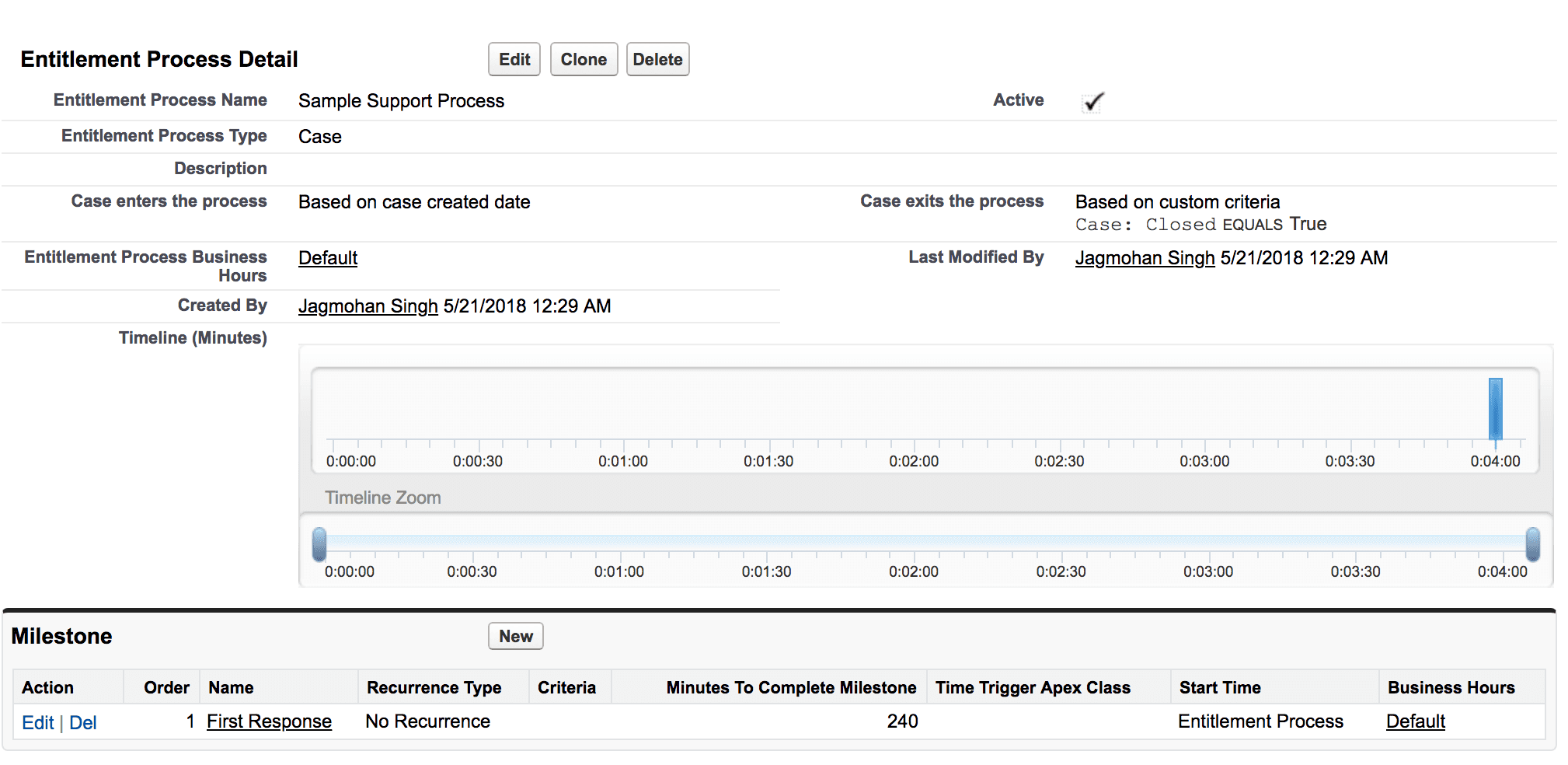 Track first response time on Cases using Entitlements