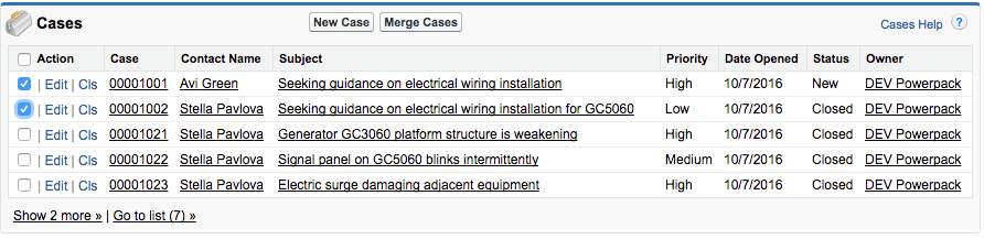 Case Merge on Account