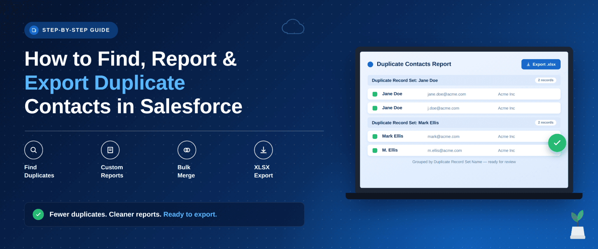 Identify, Report, and Export Duplicate Contacts in Salesforce